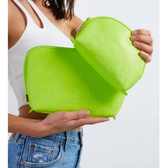 BEIS Handbags - 💚 SOLD💚 BEIS Cosmetic Bag Citron Green-SOLD